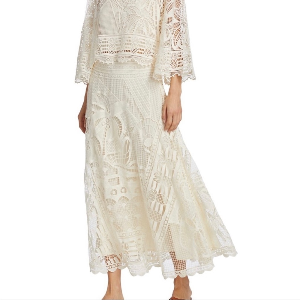 Farm rio Guipure lace skirt - Picture 3 of 10